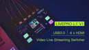 Video Switcher for Live Streaming Virtual Studio